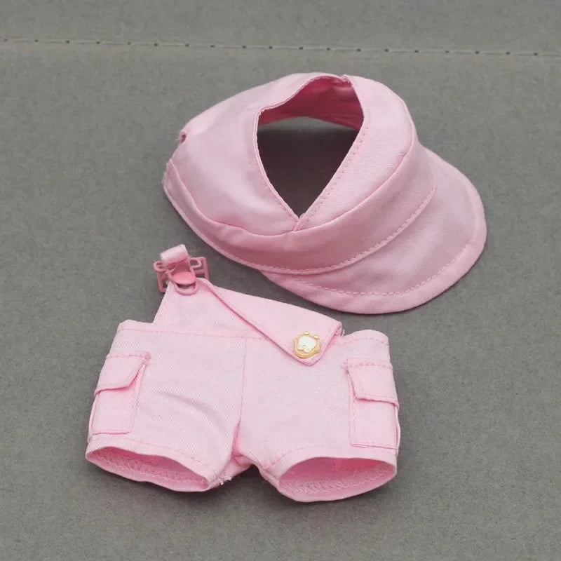 Labubu 3.0 Big Into Energy Series – “Dopamine Overalls” Suit for 17cm Labubu | Buckle & Strap Style Ropa