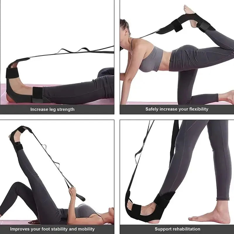 Leg & Foot Stretching Bands for Yoga, Pilates & Rehab — Relieve Muscle Tension & Improve Flexibility