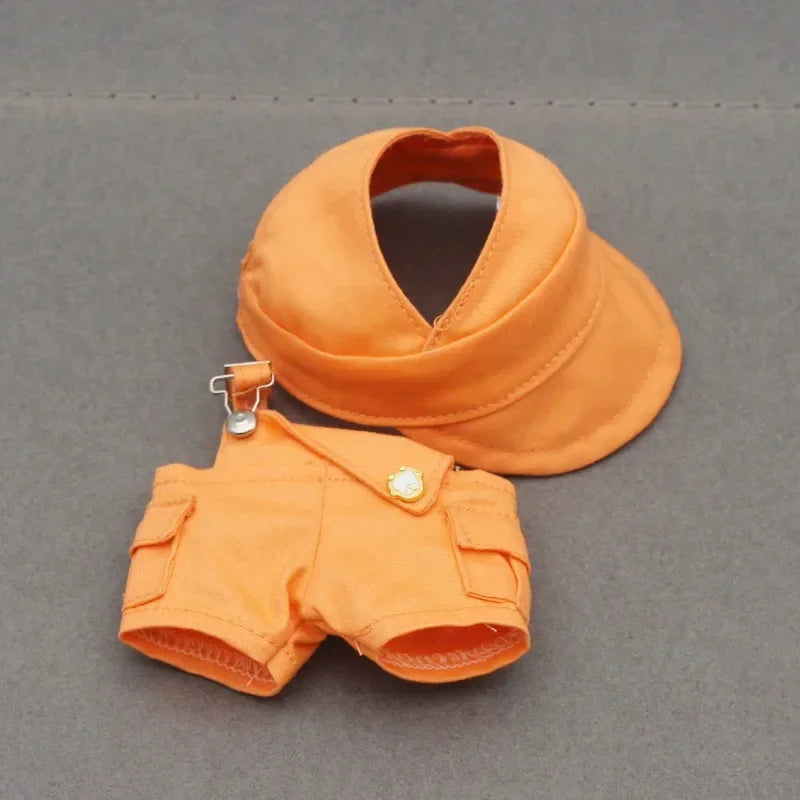 Labubu 3.0 Big Into Energy Series – “Dopamine Overalls” Suit for 17cm Labubu | Buckle & Strap Style Ropa