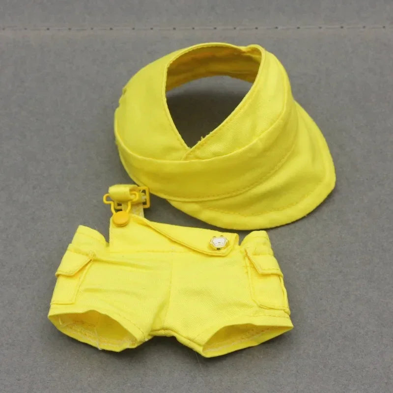 Labubu 3.0 Big Into Energy Series – “Dopamine Overalls” Suit for 17cm Labubu | Buckle & Strap Style Ropa