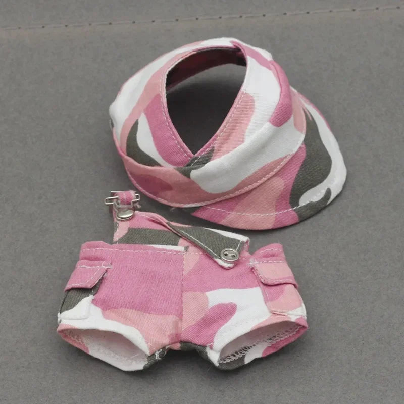 Labubu 3.0 Big Into Energy Series – “Dopamine Overalls” Suit for 17cm Labubu | Buckle & Strap Style Ropa