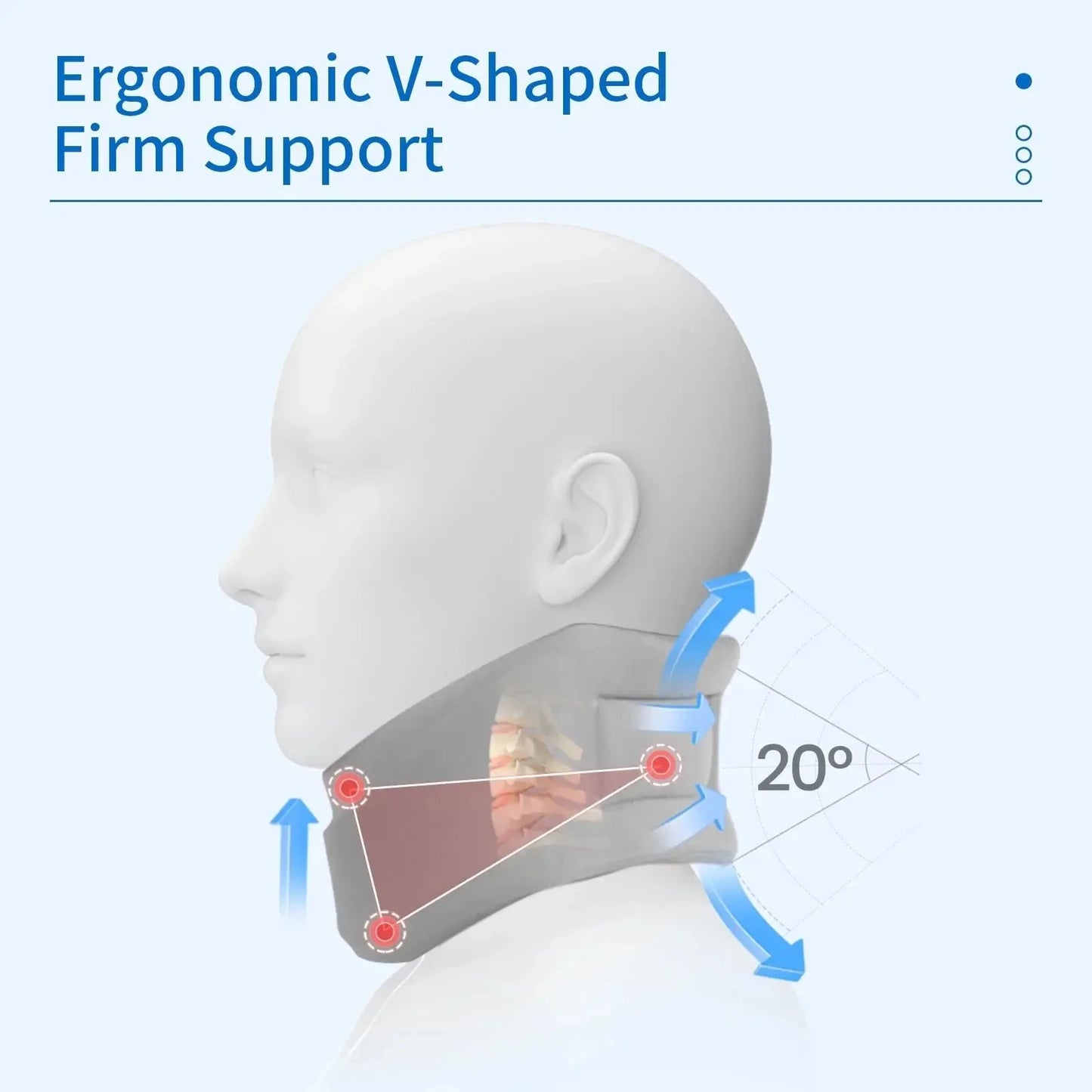 Neck Brace Neck Support Adjustable Neck Support Cervical Sponge Neck Protector for Sleep Neck Brace Breathable Neck Support