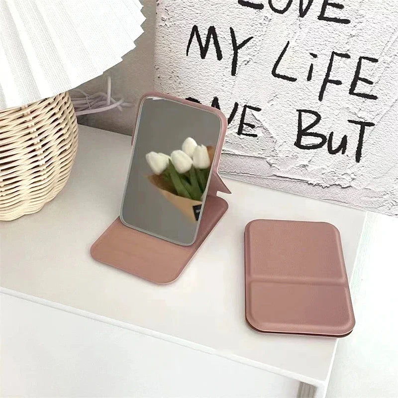 Compact Folding Makeup Mirror for Women – High-Definition, Travel-Friendly Vanity Accessory
