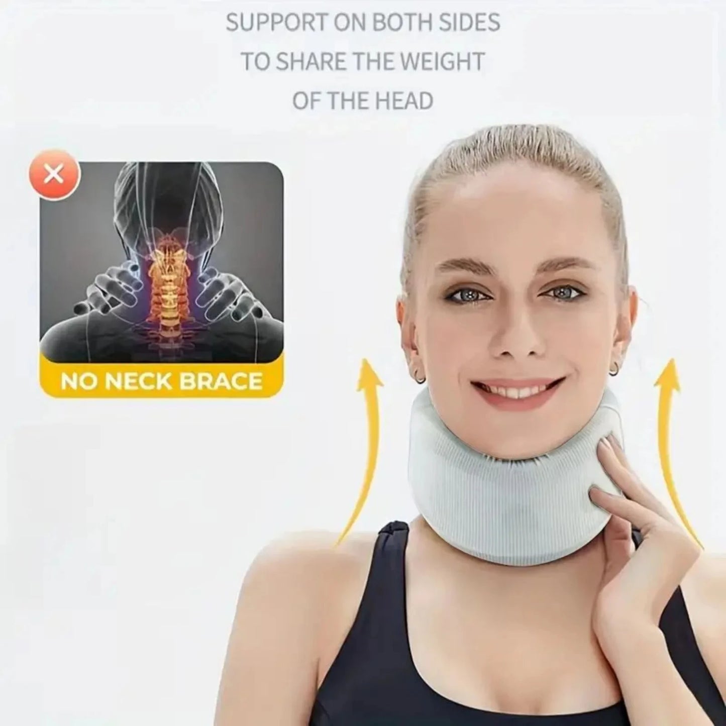 Neck Brace Neck Support Adjustable Neck Support Cervical Sponge Neck Protector for Sleep Neck Brace Breathable Neck Support