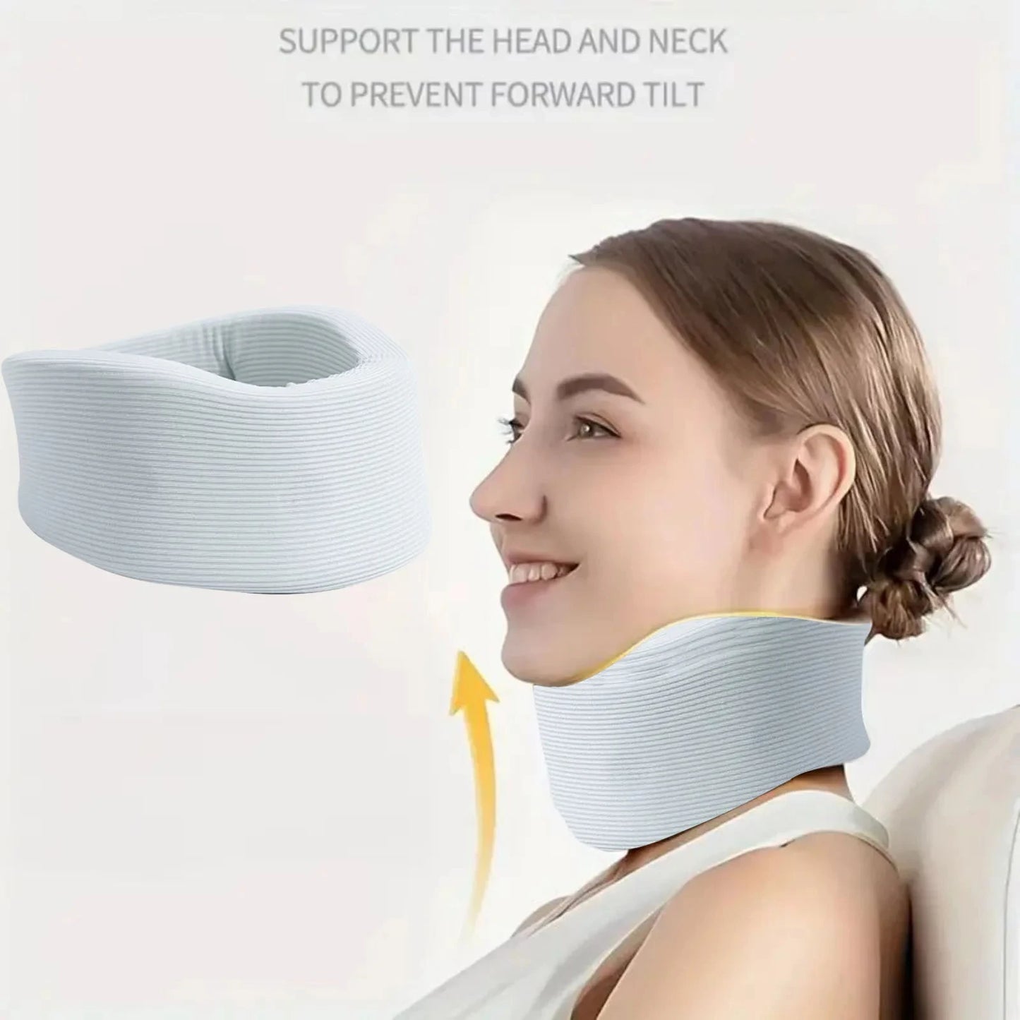 Neck Brace Neck Support Adjustable Neck Support Cervical Sponge Neck Protector for Sleep Neck Brace Breathable Neck Support