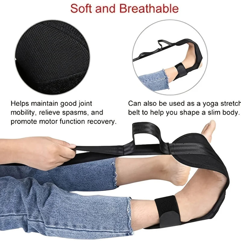 Leg & Foot Stretching Bands for Yoga, Pilates & Rehab — Relieve Muscle Tension & Improve Flexibility