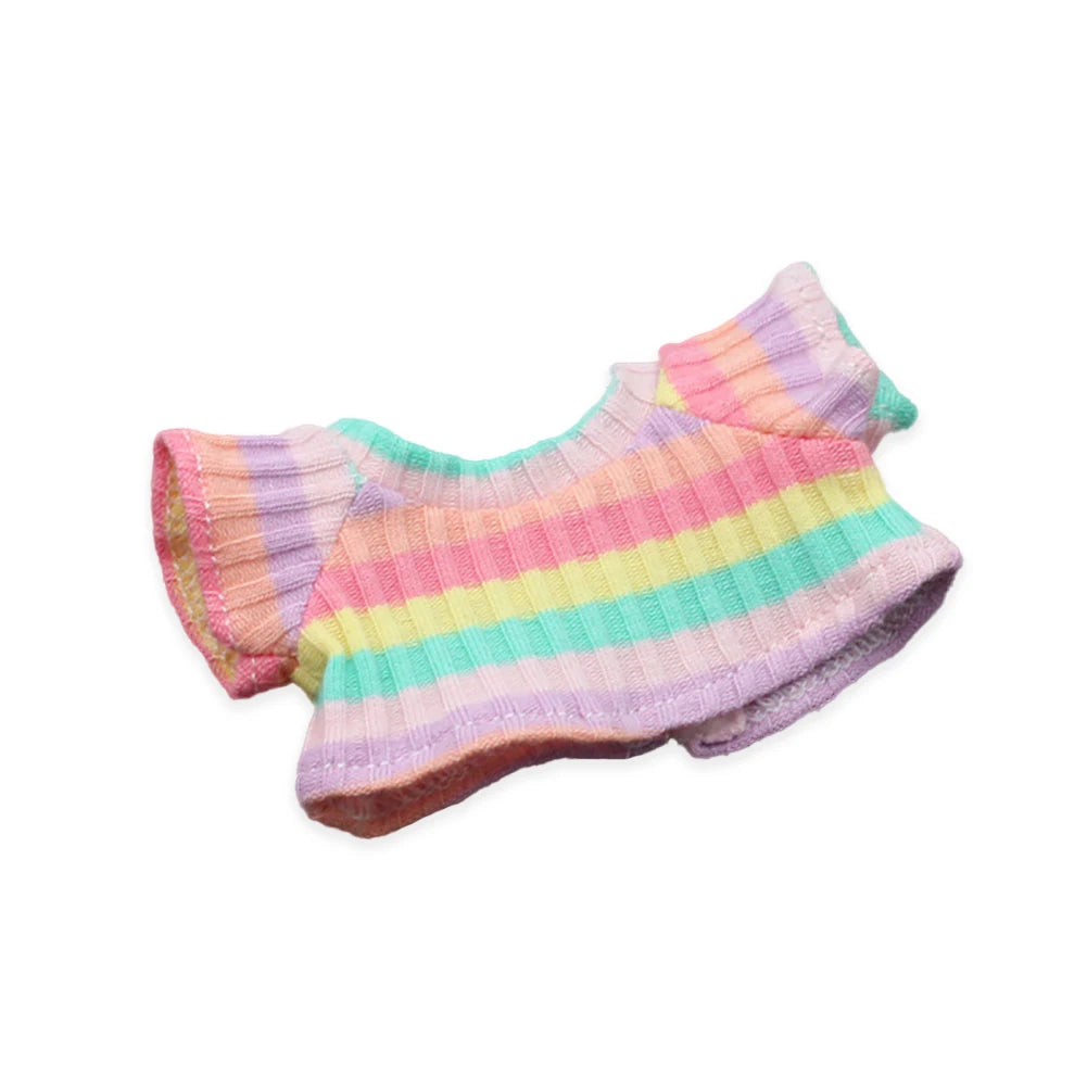 Labubu 3.0 Big Into Energy Series – “Dopamine Overalls” Suit for 17cm Labubu | Buckle & Strap Style Ropa