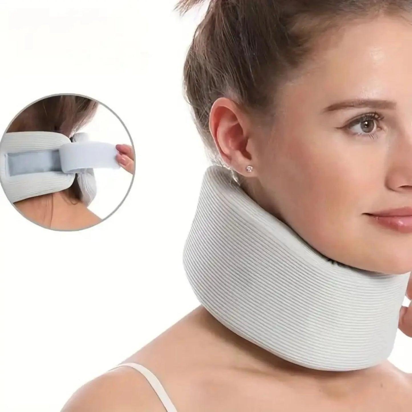 Neck Brace Neck Support Adjustable Neck Support Cervical Sponge Neck Protector for Sleep Neck Brace Breathable Neck Support