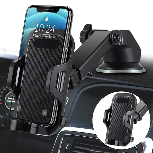 Multi-Mount Car Phone Holder – Dashboard, Windshield & Air Vent Compatible with All iPhones