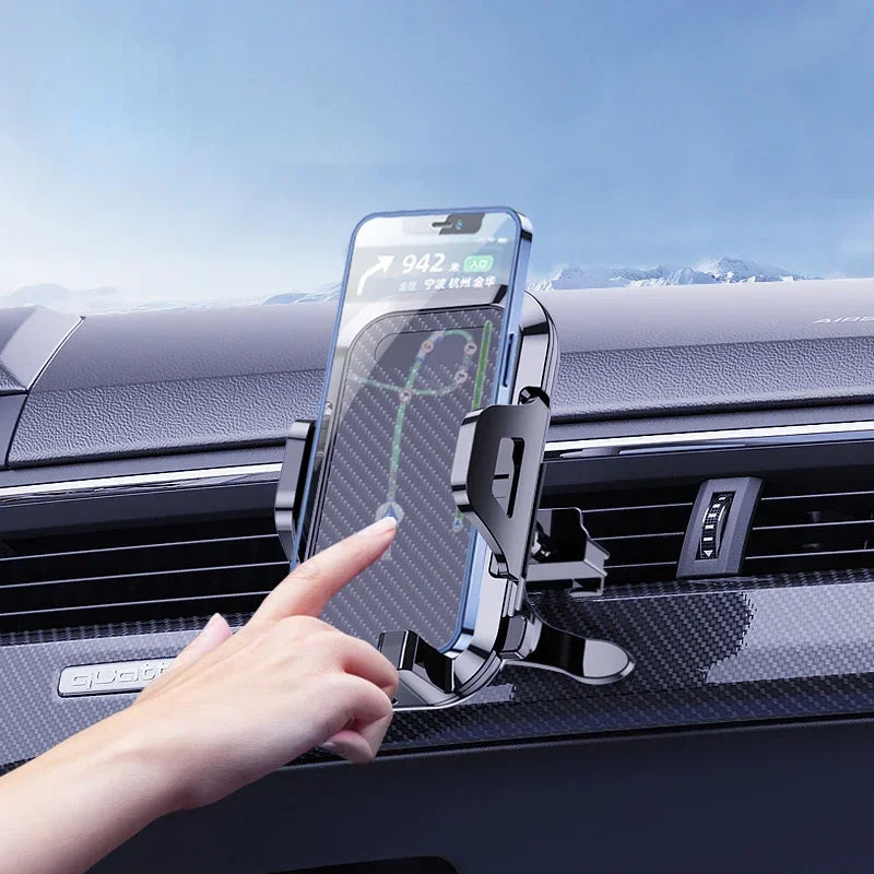 Multi-Mount Car Phone Holder – Dashboard, Windshield & Air Vent Compatible with All iPhones